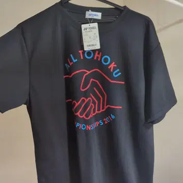 YONEX ALL TOHOKU 2016 티셔츠 L 블랙