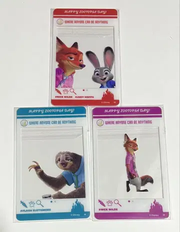 주토피아 SNS풍 아크릴 카드 컬렉션