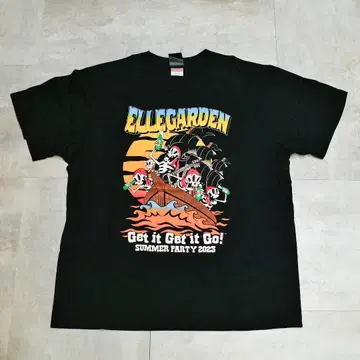 ELLEGARDEN Drunken Pirates T셔츠 L 블랙