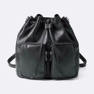 GU 포켓 미니 백팩 블랙