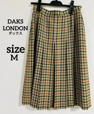 새상품급 DAKS LONDON 닥스 체크 무늬 스커트 M 사이즈