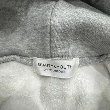 BEAUTY&YOUTH 그레이 후드 부착 후드티