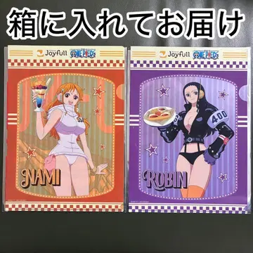 원피스 조이풀 콜라보 클리어 파일 나미 로빈