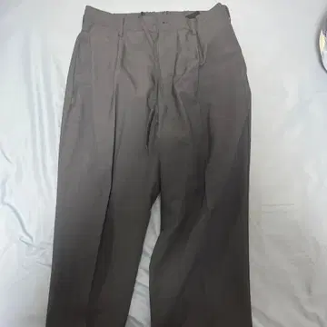 다크 그레이 슬랙스 허리밴딩