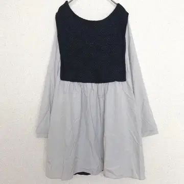 에우르큐브 | 트위드 콤비 튜닉 [1] 2WAY 레이어드 스타일 빅