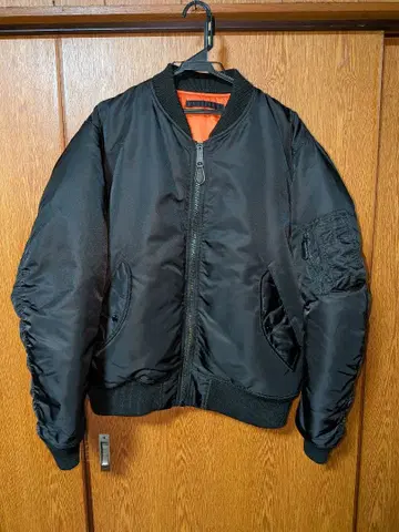 AVIREX MA-1 플라이트 자켓 블랙 사이즈 XL