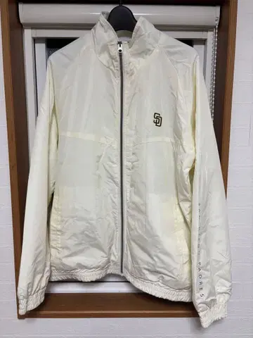 MLB 화이트 나일론 자켓 LL 샌디에이고 파드레스