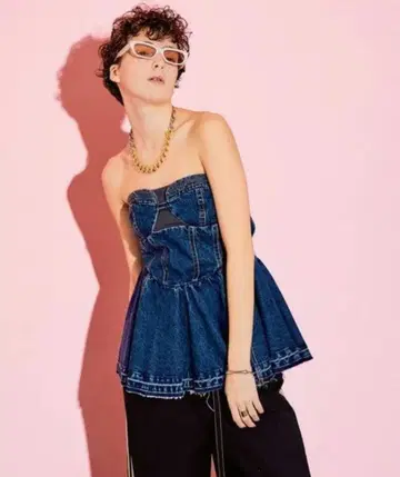 maison special 데님 뷔스티에