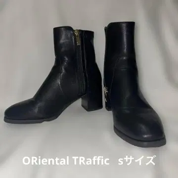 새상품급 ORiental TRaffic 숏부츠 S 블랙 스퀘어토