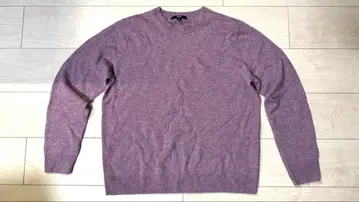 [ 새상품급 ] 유니클로 캐시미어 100% 크루넥 스웨터 XL 핑크