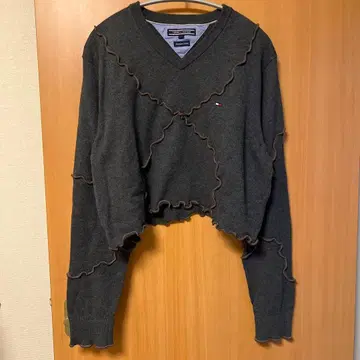 리메이크 구제 의류 니트 타미힐피거