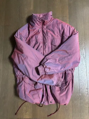 레인보우색 다운 자켓