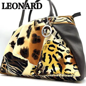 [ 새상품급 레어 ] LEONARD SPORT 레오파드 제브라 핸드백