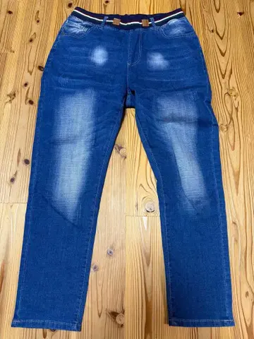 다크 블루 스트레이트 데님 빅 사이즈