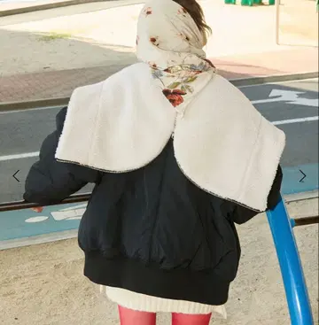 1회 착용 N-2B 오버 사이즈 플라이트 자켓 블랙 프리 사이즈 보아 귀