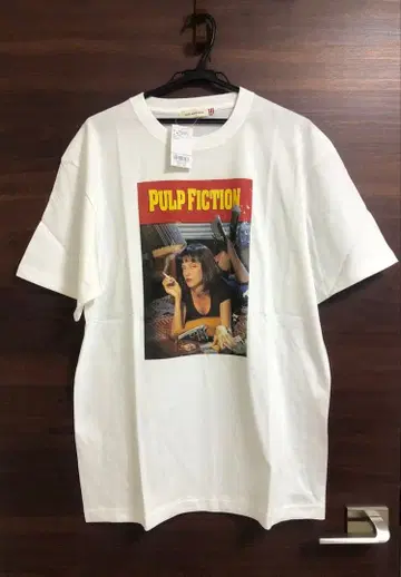미사용 택 포함 영화 펄프 픽션 T셔츠 화이트