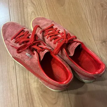 PUMA 클라이드 스니커즈 레드