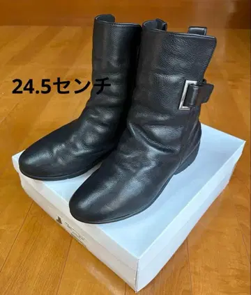 fitfit 가죽 부츠 지퍼 버클 포함