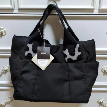 미사용 새상품 ear 파피요네 블랙 토트백 달마시안