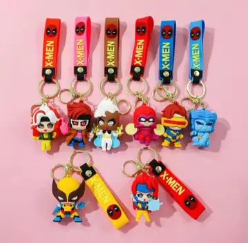 초특가 마블 X-MEN 컴플리트 세트 피규어 키링 8개 세트
