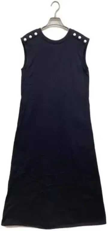 CINOH BEAMS 별주 펄 버튼 롱 원피스