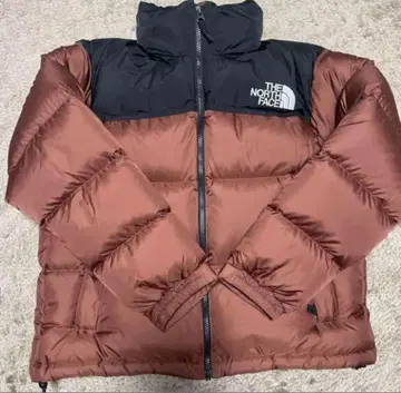 THE NORTH FACE 눕시 다운 자켓 브라운 블랙