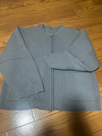 blate 그레이 집업 가디건