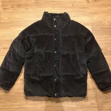 [판매상품] ZARA 자라 코듀로이 퍼프 다운 자켓 블랙