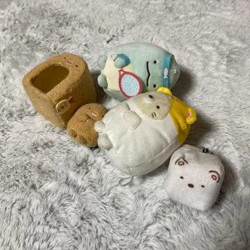 귀여운 봉제 인형 세트 스밋코구라시