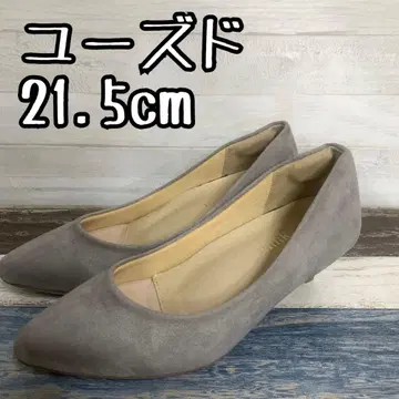 유즈드 21.5cm 그레이지 계열 로우힐 펌프스 c262