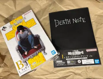 제일복권 DEATH NOTE B상 I상 L 피규어 클리어 파일