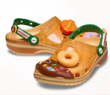 크록스 도넛 모티브 클로그 샌들 새상품 22cm
