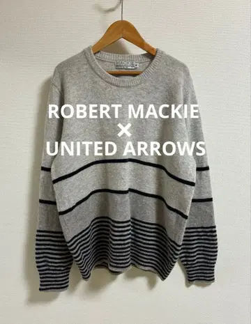 로버트 맥키 BEAUTY&YOUTH 별주 울 니트 스코틀랜드제