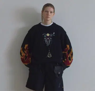 L 사이즈 SUNSEA 모터사이클 니트 모터사이클 선시