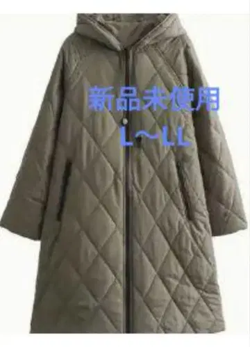 미사용 새상품 퀼팅 하프 코트