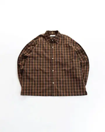 BONBON 박스컷 체크 셔츠 B5169