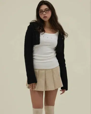 Mary logo cable knit set