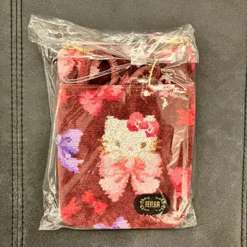 [ 미개봉 새상품 ] 페이 페이 헬로키티 리본 스마트폰 숄더백 산리오