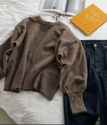 Discoat 멜란지 볼륨 풀오버