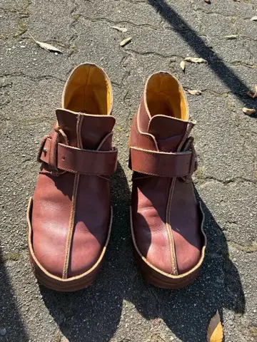 브라운 가죽 부츠 27cm