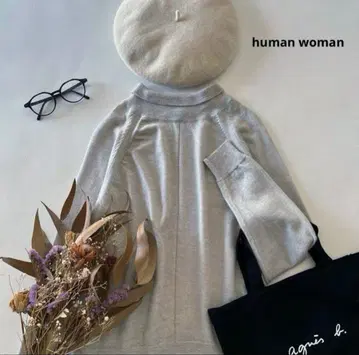 a10* 휴먼 우먼 래글런 풀오버 니트 스웨터