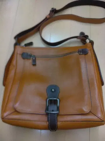 MARUKOSHI 브라운 가죽 숄더백