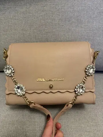 JILL by JILL STUART 베이지 핑크 숄더백