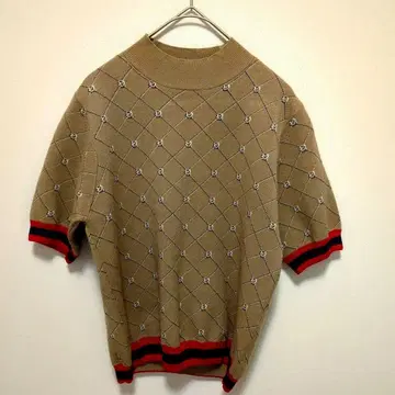 [ 새상품급 ] allureville 알아바일 로프 패턴 반팔 니트