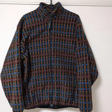 WILD THINGS 체크 무늬 플리스 자켓