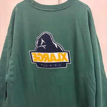 XLARGE 그린 크루넥 트레이닝복