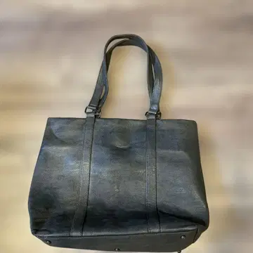 남성용 토트백 합성 피혁