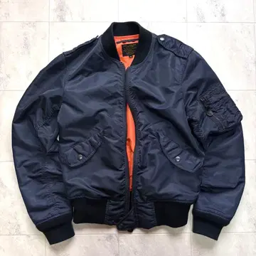 [ 새상품급 ] 아비렉스 L-2A 플라이트 자켓 네이비 M 짧은 기장