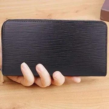 대용량 장지갑 남성용 지갑 동전 지갑 라운드 지퍼 남녀 공용 블랙