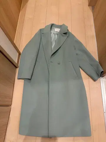 민트 그린 체스터 코트 사이즈 38